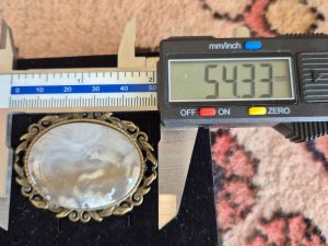 سایز گردن آویز عقیق با زنجیر برنجی