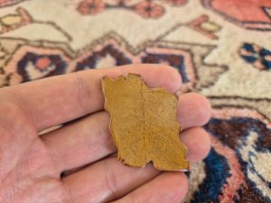 نقشه ایران با سنگ جاسپر و خطوط طبیعی سنگ
