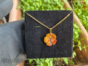 گل سنگی جاسپر - گردنبند دخترانه