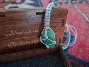 دستبند اونتورین بافت مکرومه